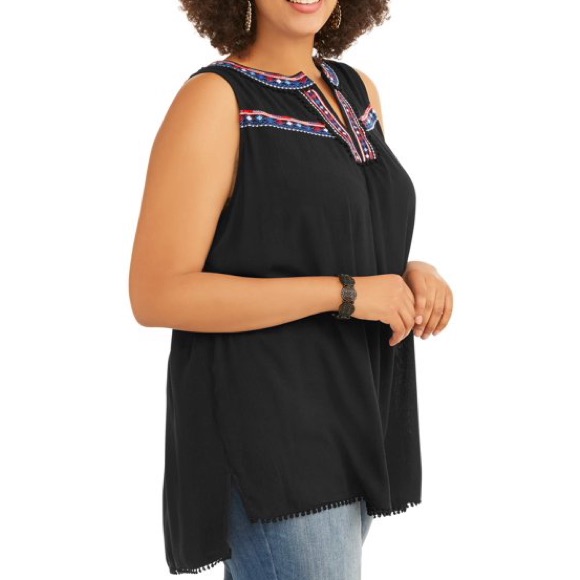 Host Pick Whispers Ny Embroidered High Neck Tank